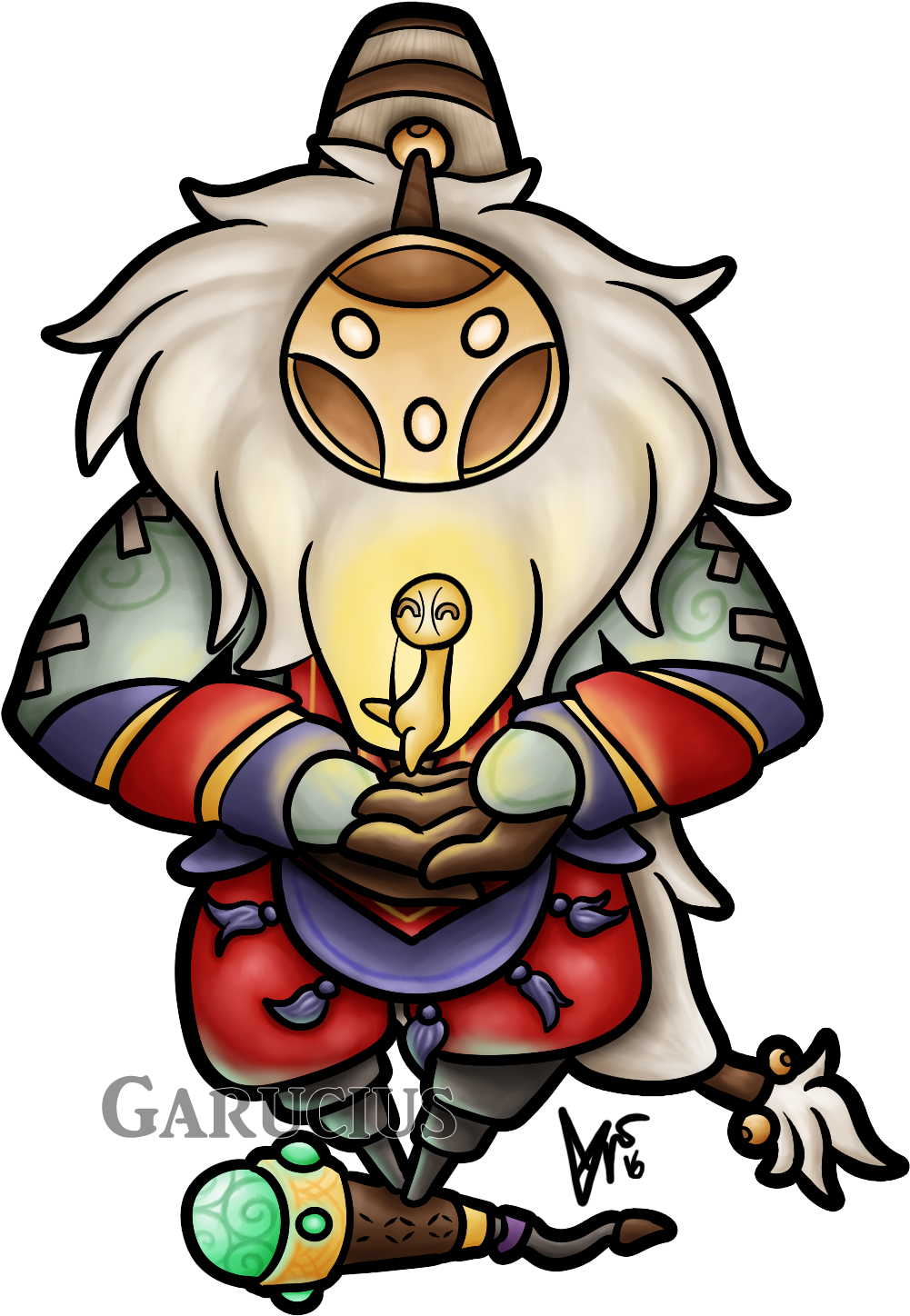 Mummy Clipart Chibi - Lol Chibi Bard (1106x1586), Png Download