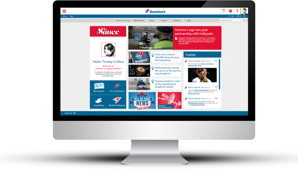 Domino's Pizza - Website (1024x649), Png Download