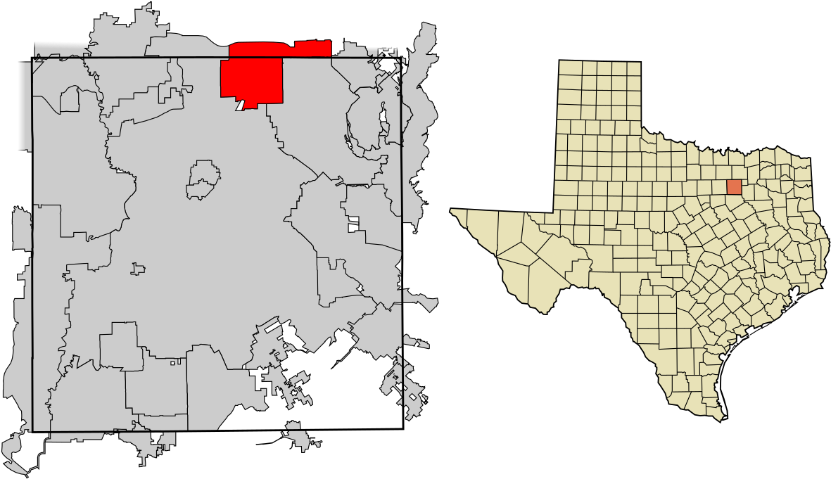 Richardson Texas Map - County Texas (1200x686), Png Download