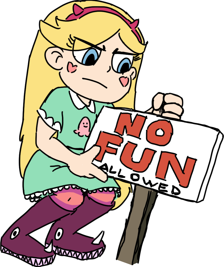 Microsoft Resurrects Clippy And Then Brutally Kills - Star Butterfly No Fun Allowed (860x1024), Png Download