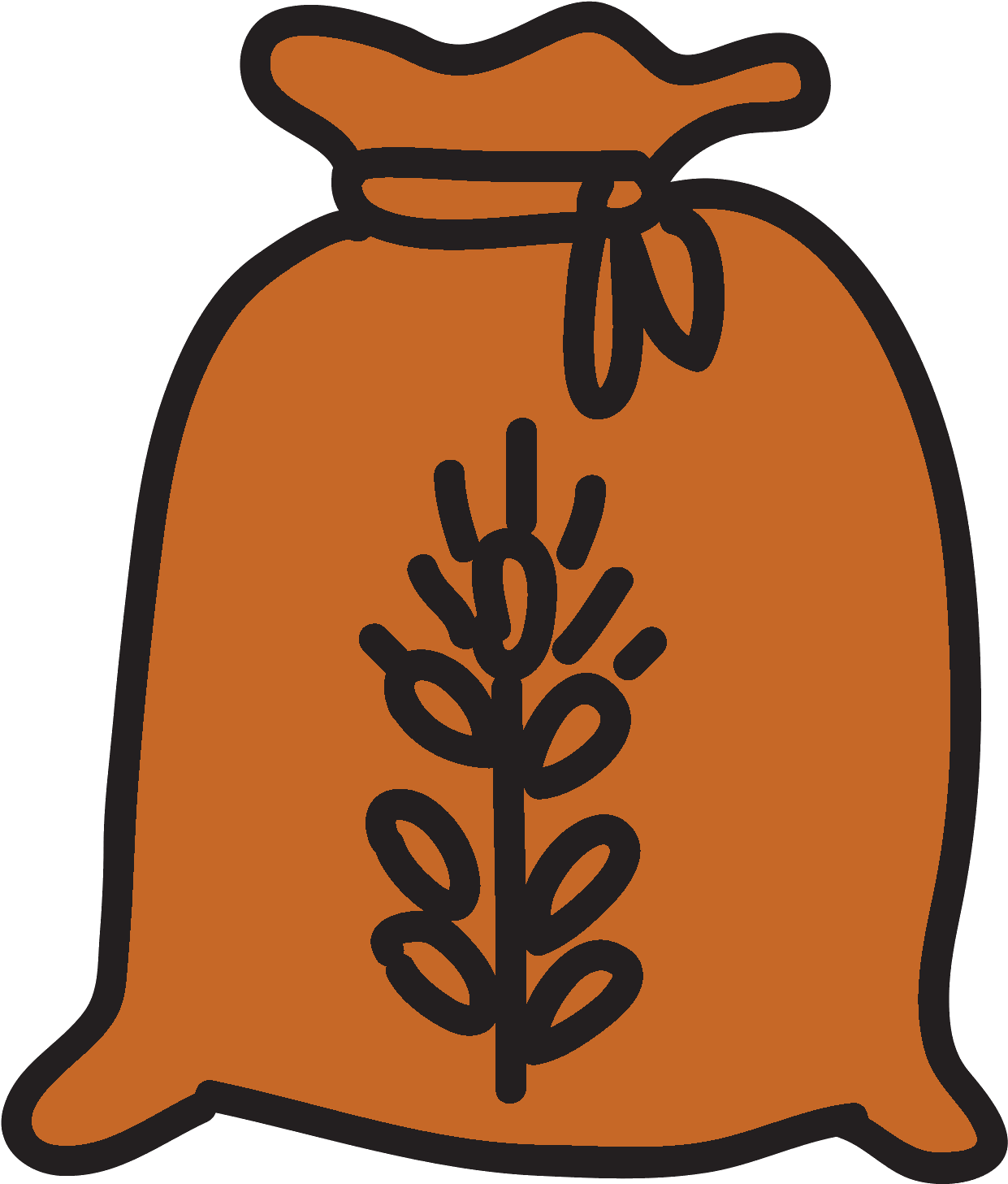 Free Flour Icon - Gunny Bag Icon (1600x1600), Png Download