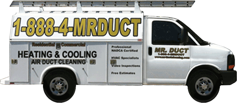Duct Heating & Air Conditioning - Compact Van (856x381), Png Download