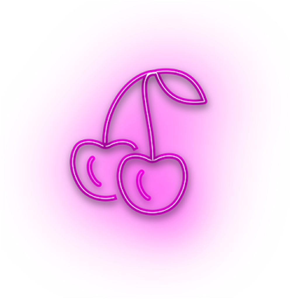 All Things Neon - Cherry Neon Png (1024x1024), Png Download