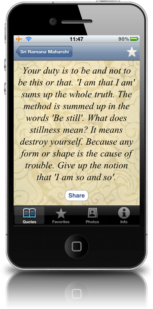 Aplicativos Para Iphone E Ipad Com Ensinamentos Advaita - Iphone 4 (614x1024), Png Download