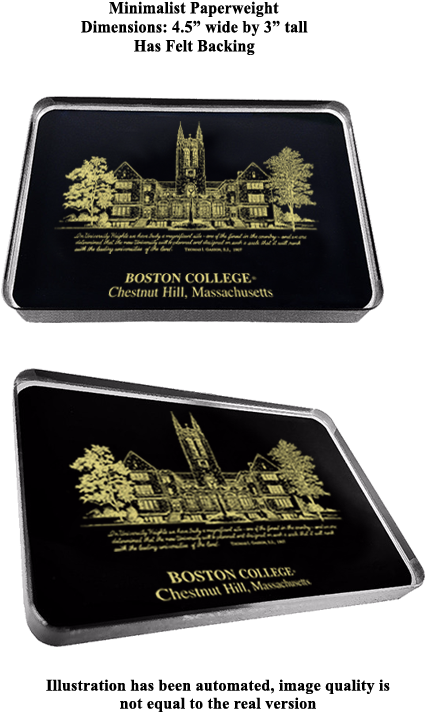 Eglomise Designs Boston College Minimalist Paperweight - Emblem (750x750), Png Download
