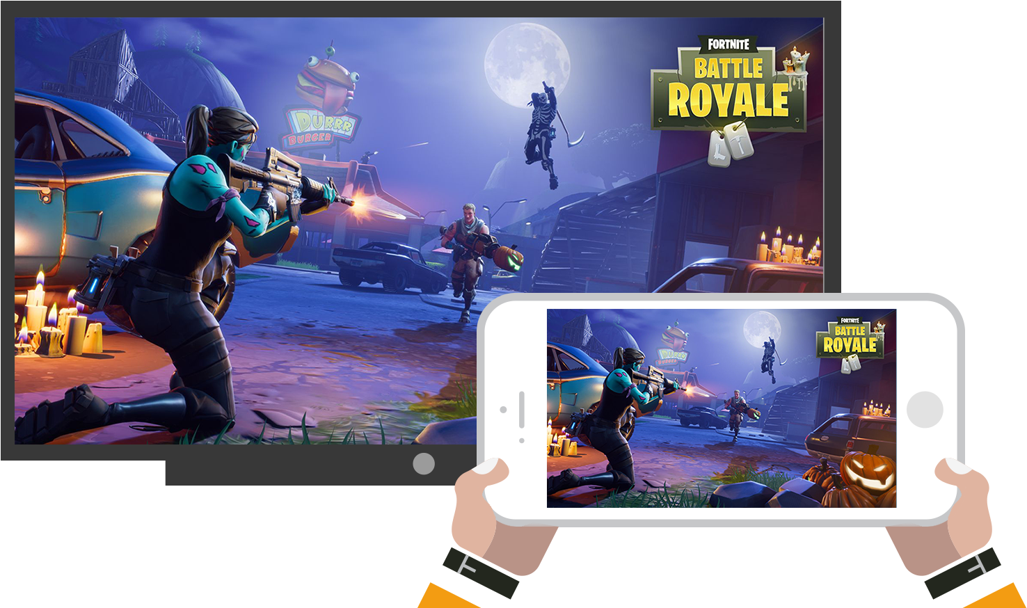 You Can Mirror Your Apps And Games To Your Roku Tv - Hd Fortnite Wallpaper Season 6 (1799x873), Png Download