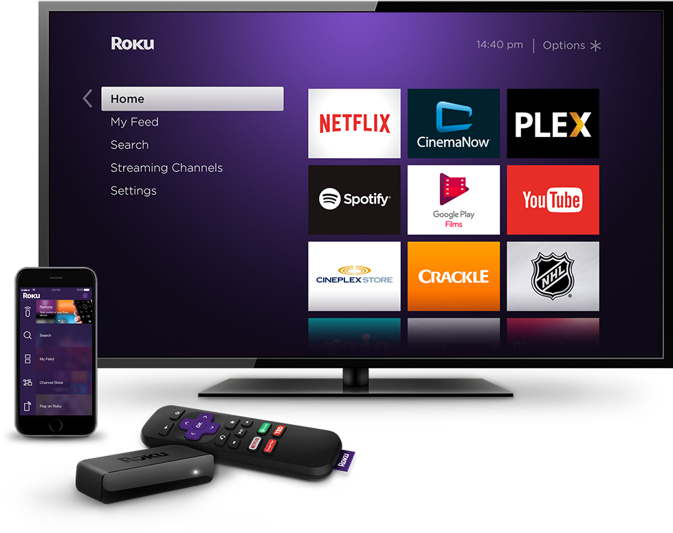 The Player Is Being Powered By Roku Os And The Interface - Roku Os 7.5 (1000x1000), Png Download