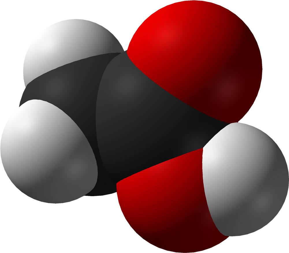 Acetic Acid Model (1100x975), Png Download