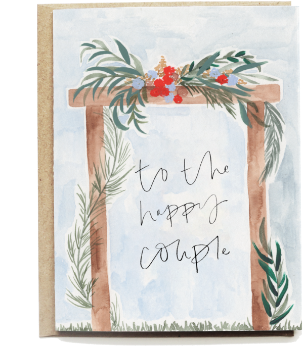 Wooden Arch Wedding Card - Picture Frame (1024x932), Png Download