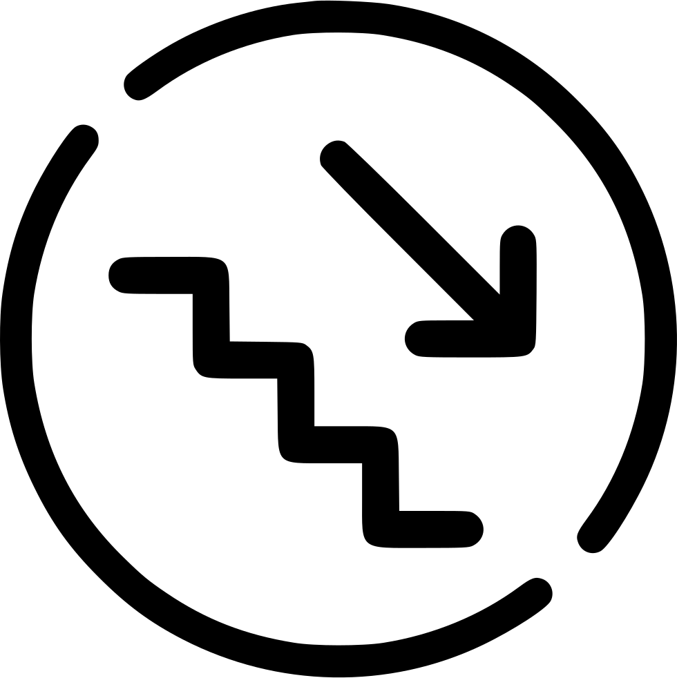 Png File - Staircase Symbol To Left (980x982), Png Download