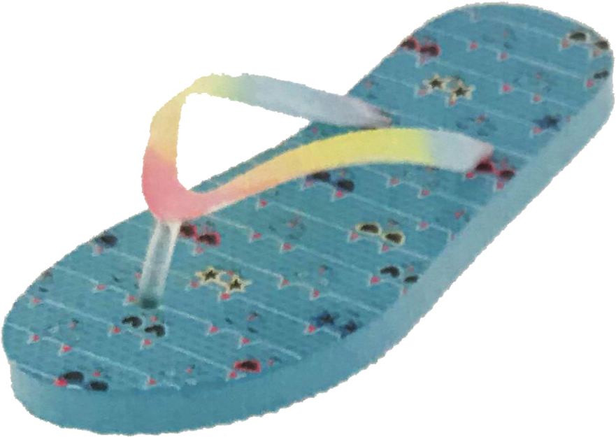 Sandals Girls Rainbow Gel - Flip-flops (1000x670), Png Download