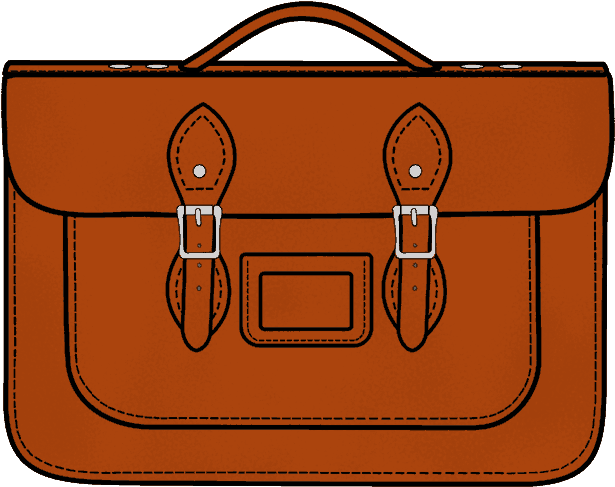 15-inch Briefcase Satchel In London Tan Leather • The - Briefcase (1000x1000), Png Download