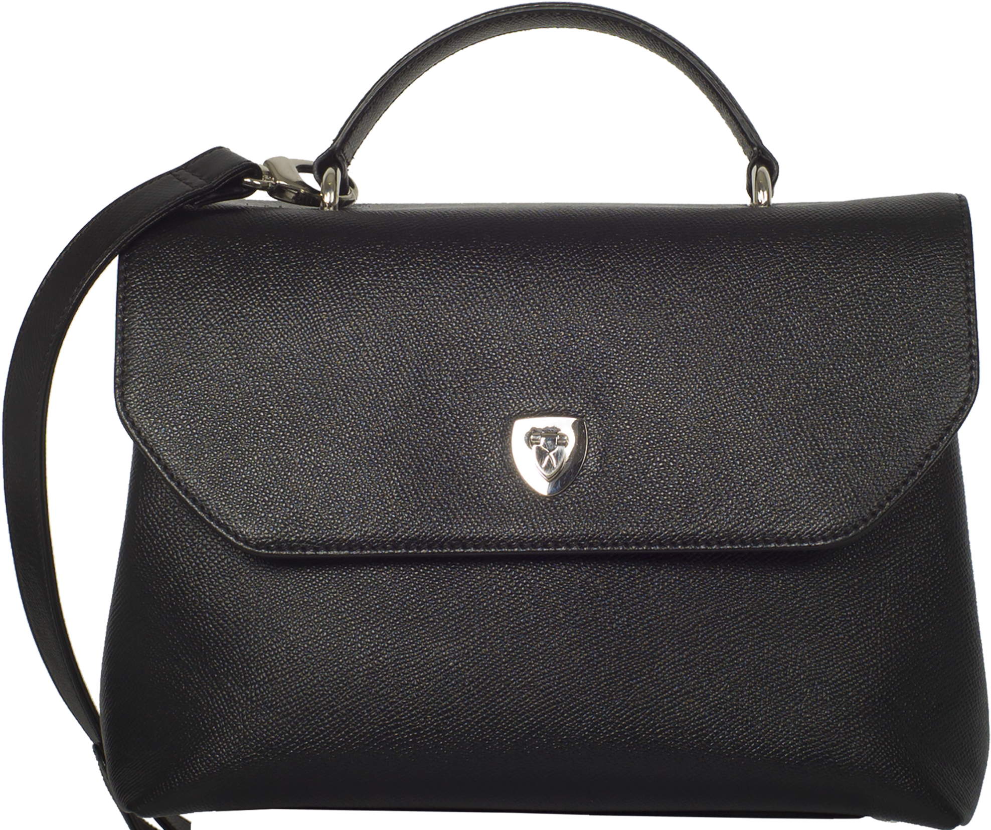 Handbag Shoulderbag Leather Black - Handbag (2015x2000), Png Download