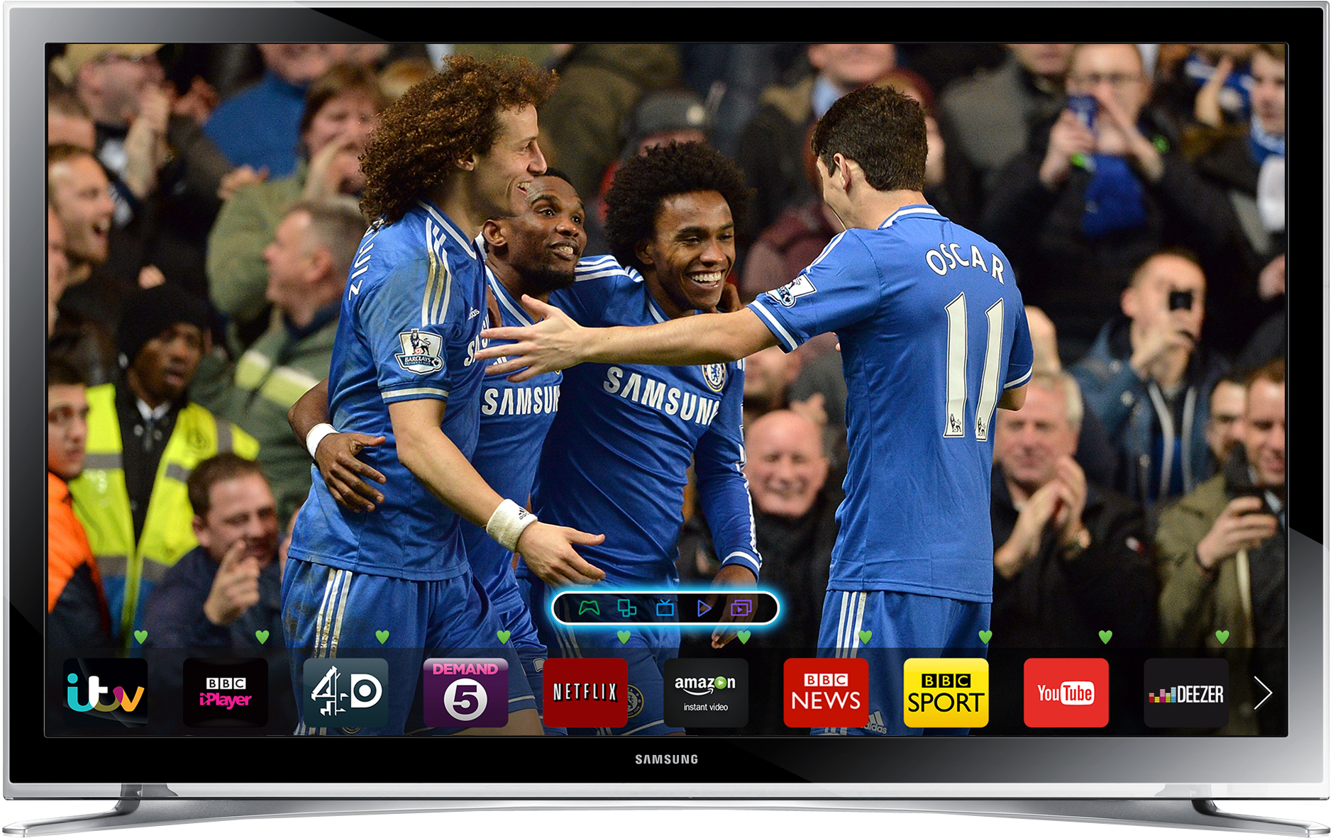 Samsung 22"" 5 Black Series Full Hd Led Smart Tv - Samsung Ue40h6400 Smart 3d 40 Led Tv (3000x2000), Png Download