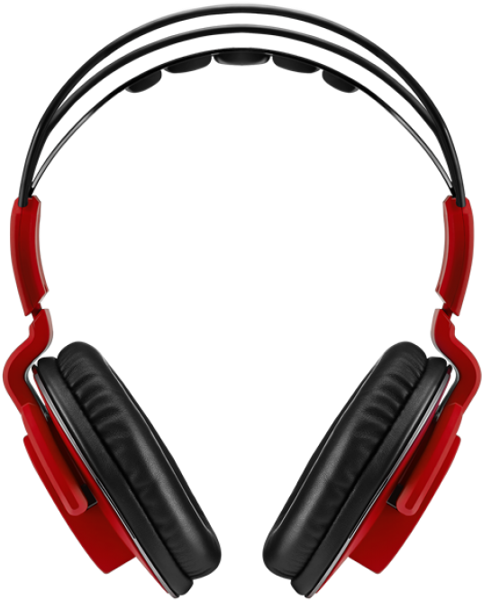 Bitfenix Flo Gaming Fire Red Softouch Headset - Headphones (1024x768), Png Download