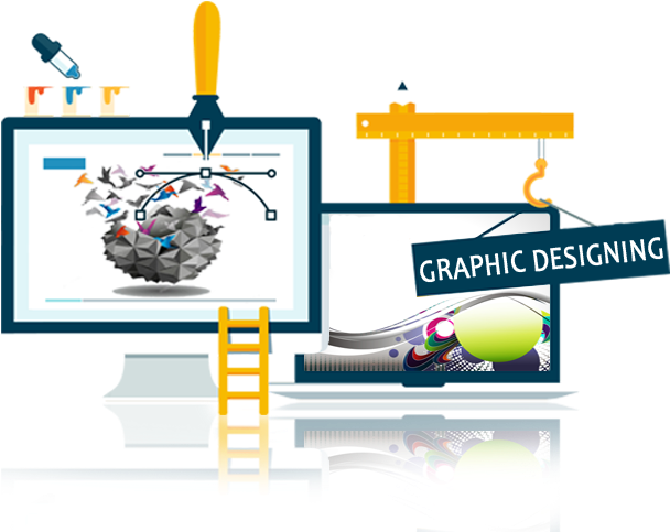 Graphic Designing Services In India - Creative Web Design Banner (700x549), Png Download