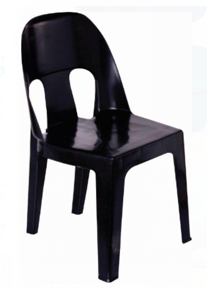 Chair Pl Party Black-1000x1000 - Plastic Party Chair Black (1000x1000), Png Download