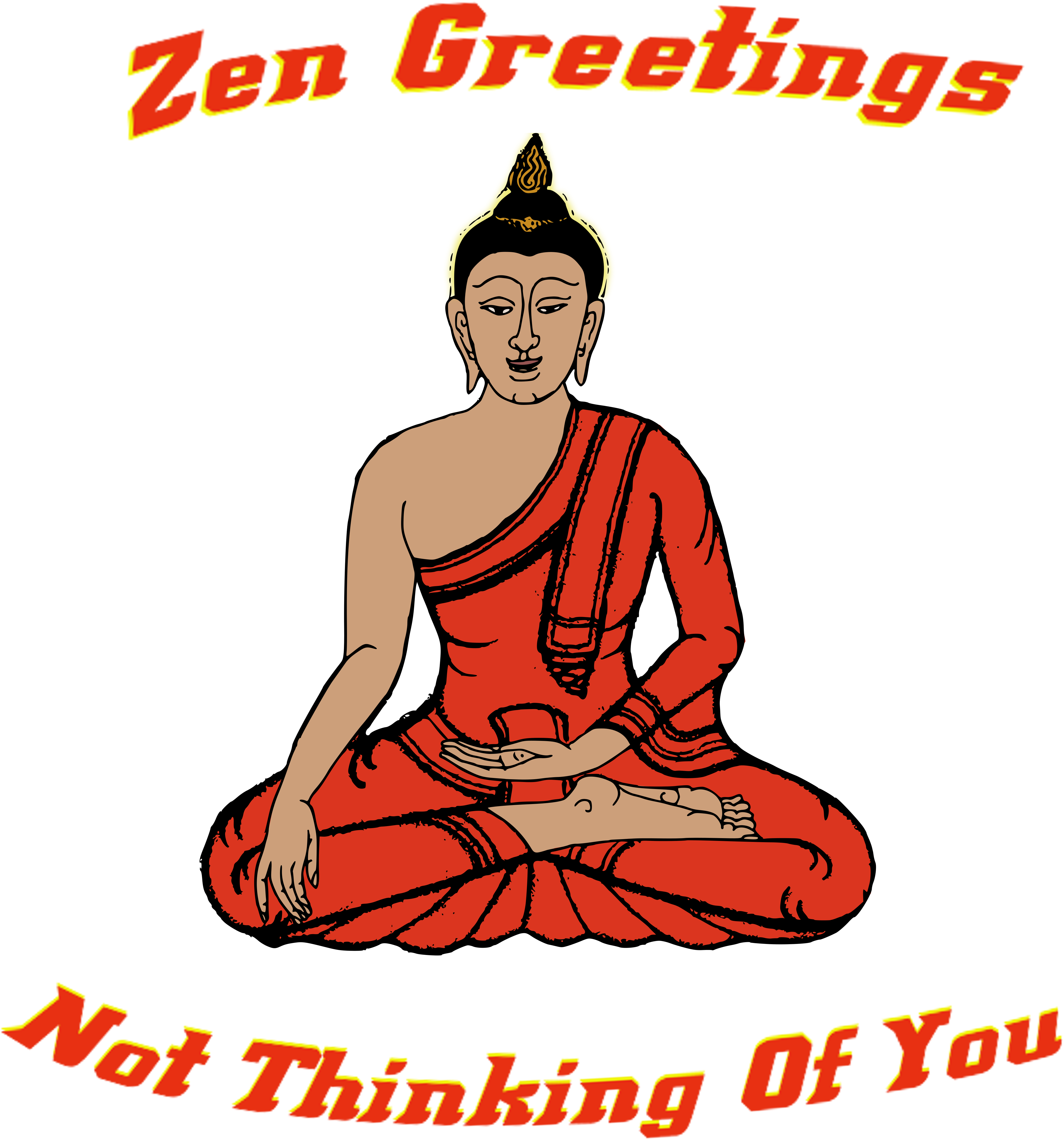 Zen Buddhist Meditation - Gautama Buddha (4500x5400), Png Download