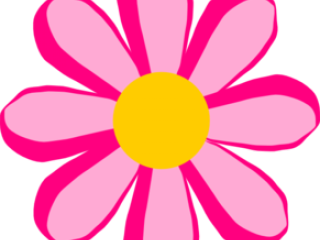 Pink Flower Clipart Cool Flower - Flor Con 8 Petalos (640x480), Png Download