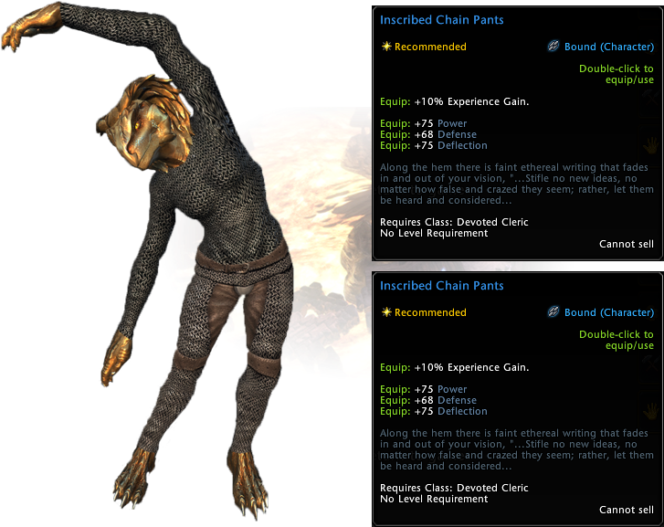 The Inscribed Garments Within The Box Change To Match - Neverwinter Inscribed Garments (800x600), Png Download