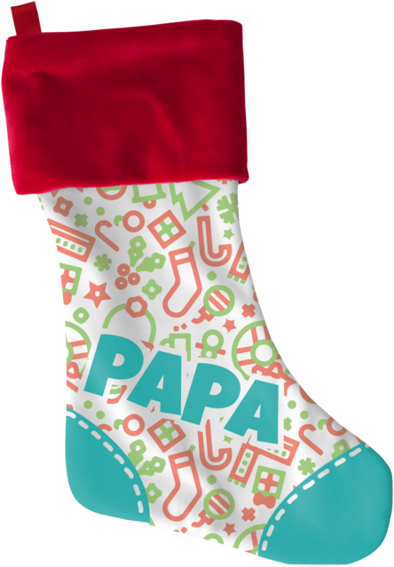 Papa Christmas Stocking - Christmas Stocking (700x700), Png Download