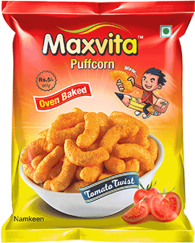 Puffcorn Tomato Twist - Maxvita Foods(india) Pvt Ltd. (800x600), Png Download