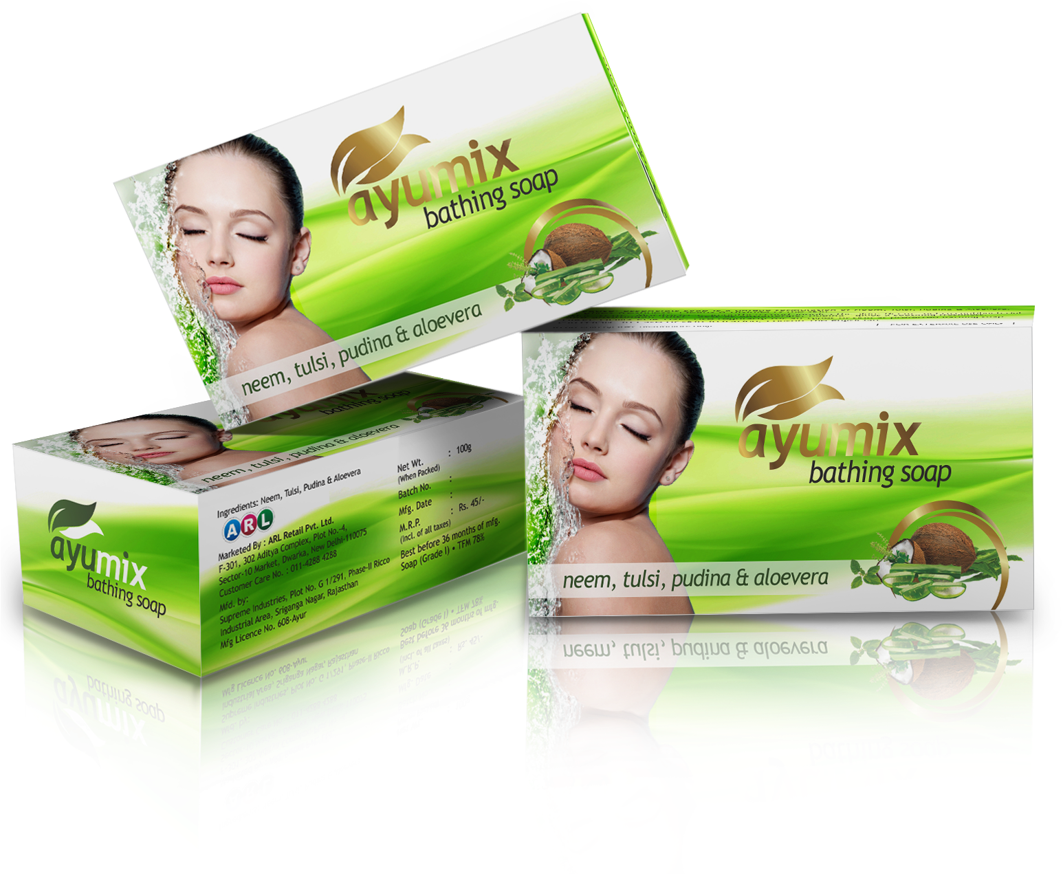 Ayumix Bathing Soap 100 Gm - Arl Retail (1592x1592), Png Download