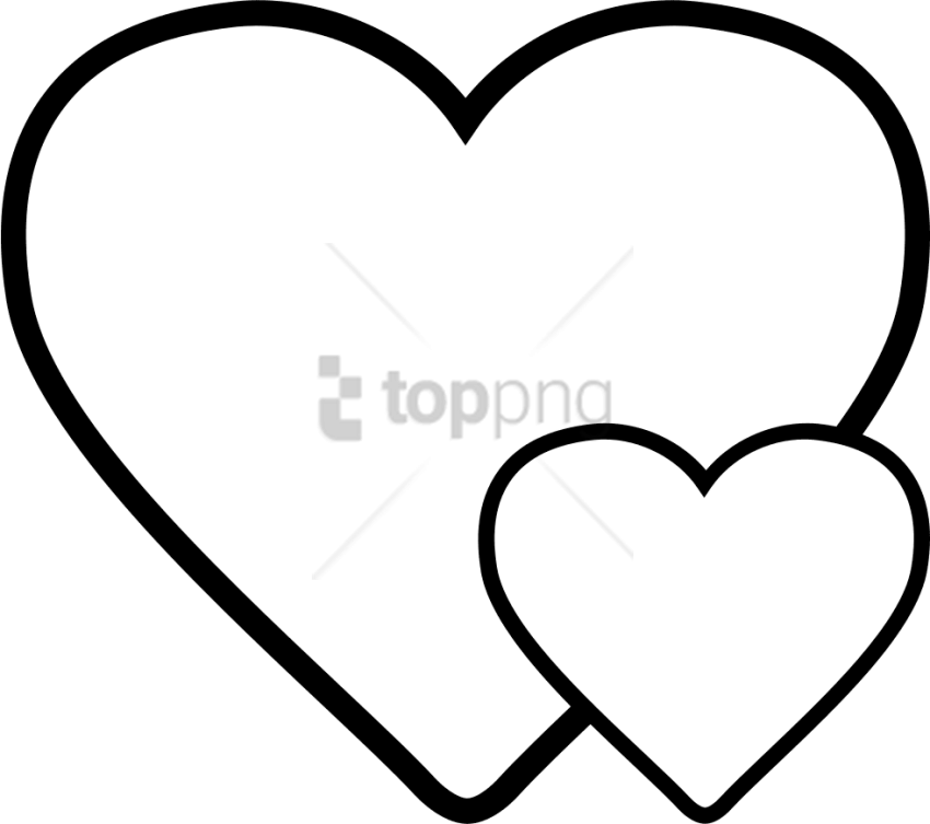 Free Png Small Heart Big Heart Png Image With Transparent - Corazon Grande Y Pequeño (850x753), Png Download
