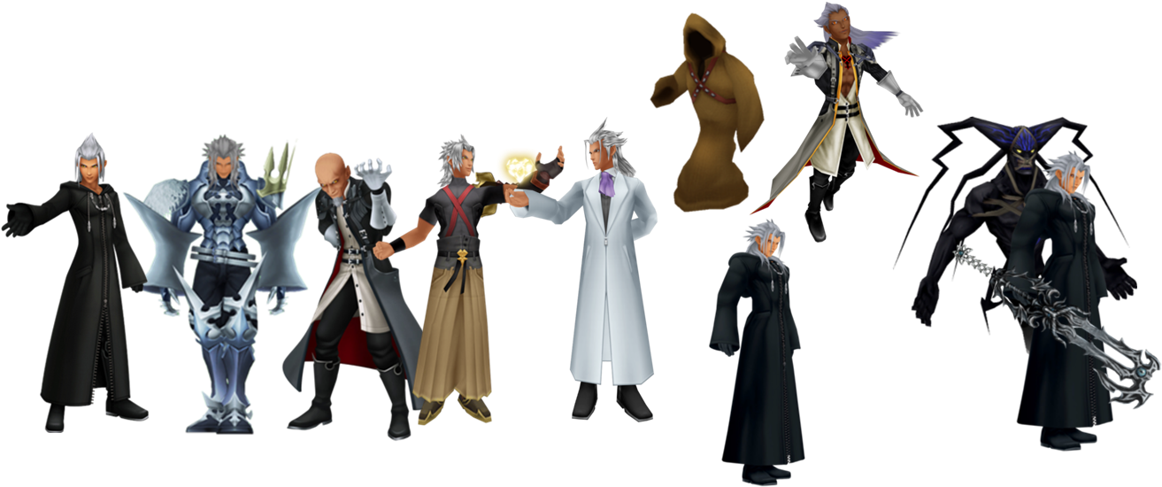 Evolution Png - All Versions Of Xehanort (1334x551), Png Download