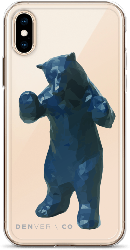 Blue Bear Phone Case - Mobile Phone (1000x1000), Png Download