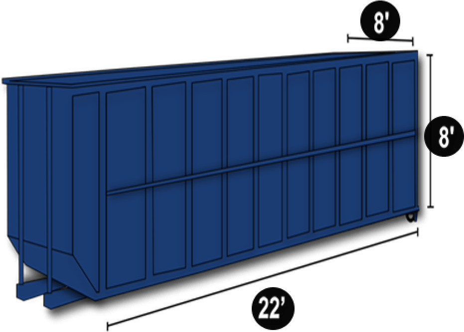 40 Yard Dumpster Rental - Flat Panel Display (1000x1000), Png Download