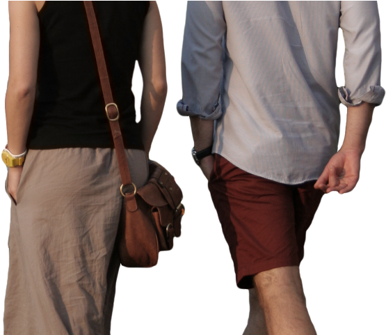 People Walking Images - Messenger Bag (640x480), Png Download