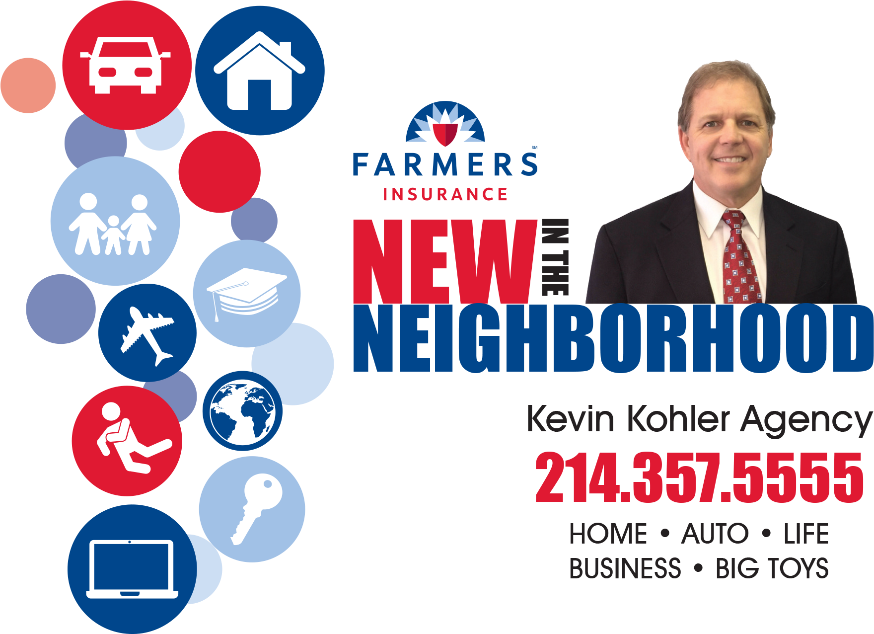 Design Agency Dallas Related Keywords - Farmers Insurance Group (1875x1275), Png Download