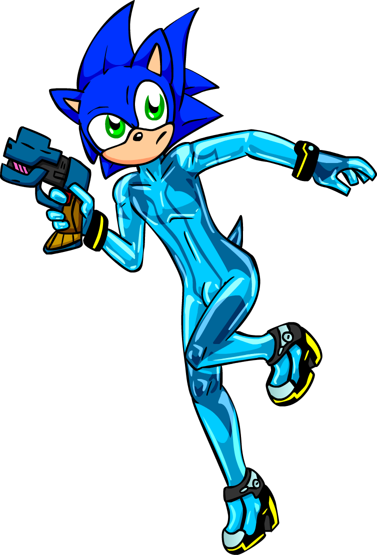 Zero Suit Sonic (754x1110), Png Download