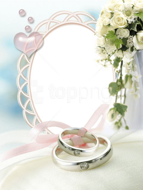 Free Png Best Stock Photos Wedding Transparent Photo - Wedding Frame Clear Background (480x640), Png Download