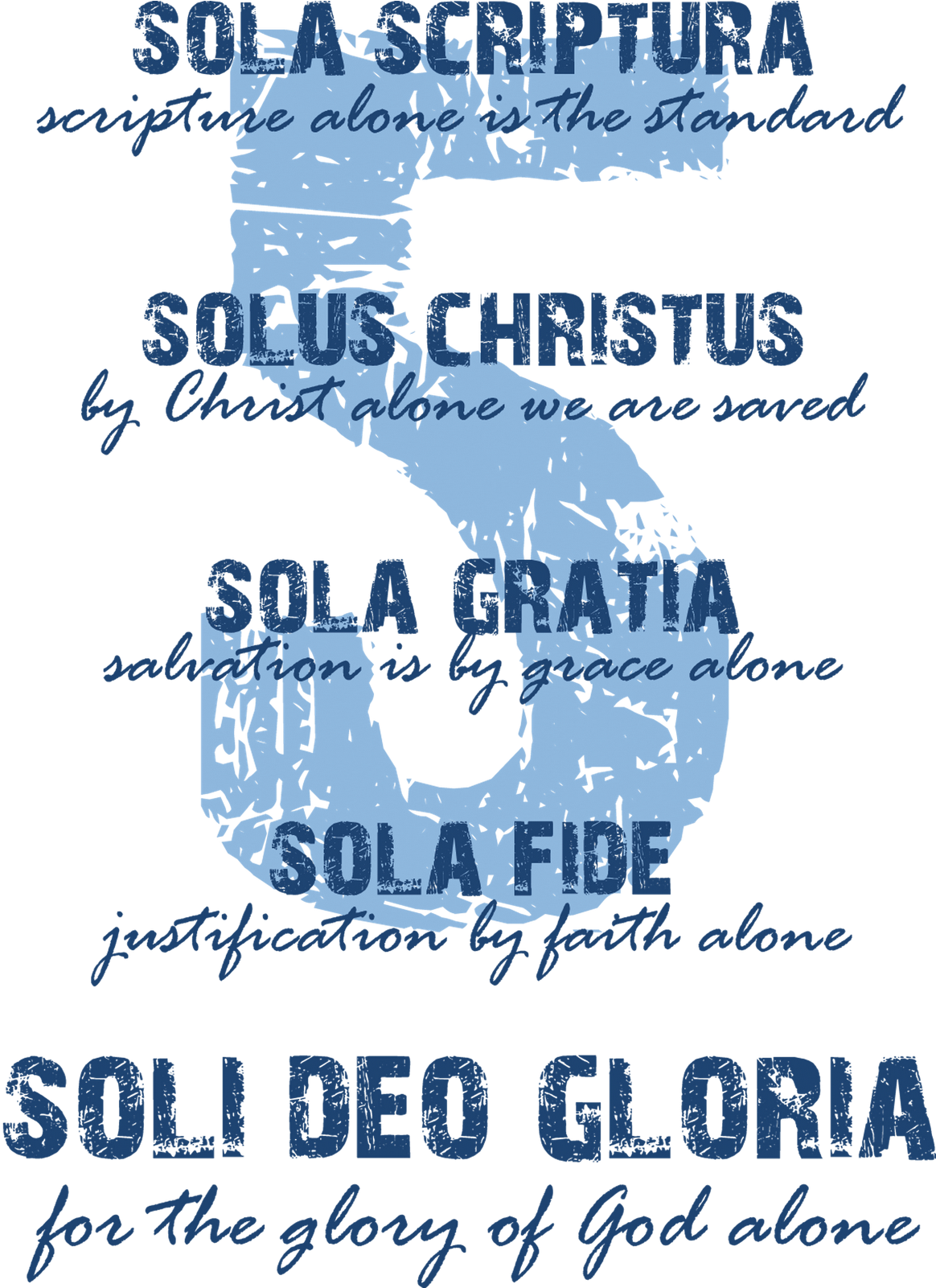 Based On The Above 5 Solae Gratia, The 5 Grace Systems, - 500 Years Protestant Reformation (1205x1600), Png Download