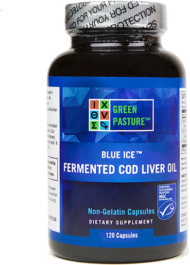 Blue - Fermented Cod Liver Oil (645x645), Png Download