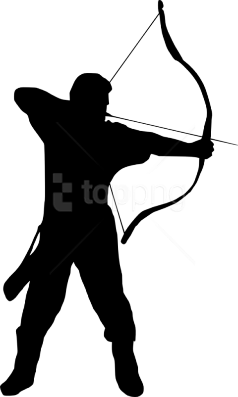 Free Png Archer Silhouette Png - Archer Silhouette Png (480x802), Png Download