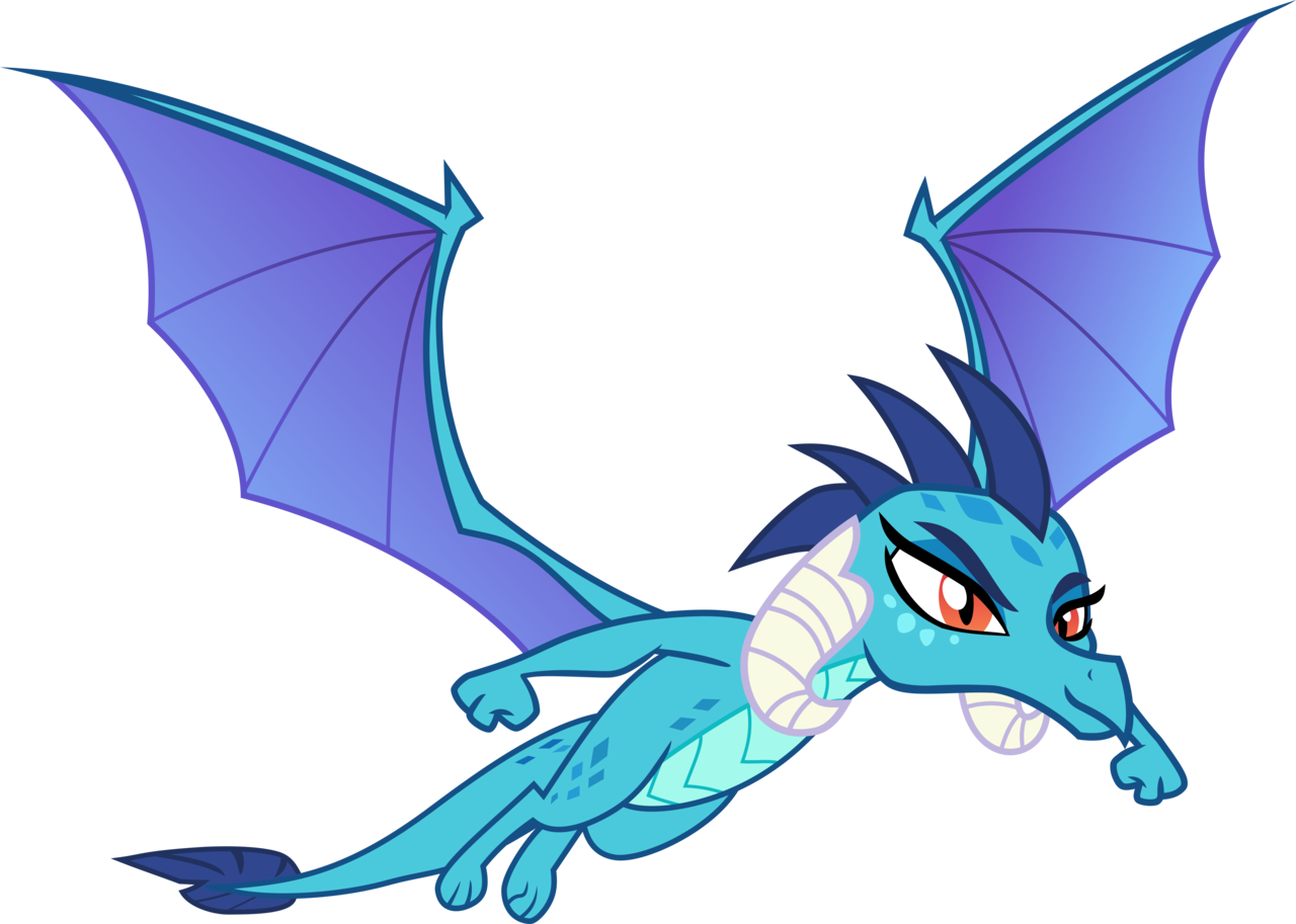 Vector Freeuse Absurd Res Artist Hendro Dragon Dragoness - Mlp Ember Fly Vector (1280x913), Png Download