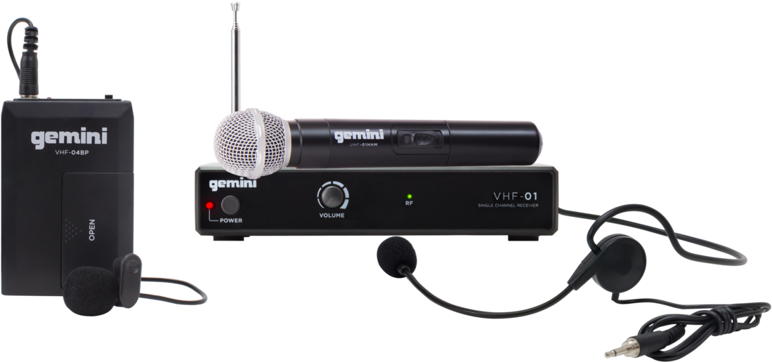 Wireless Microphone System - Microfono De Diadema Gemini (1200x800), Png Download