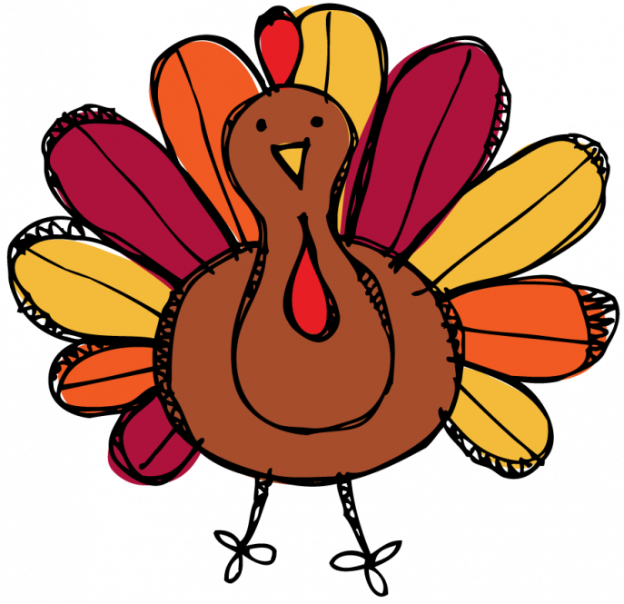 Cooked Turkey Clipart Thanksgiving Clipart Hatenylo - Cute Clip Art Turkey (687x665), Png Download