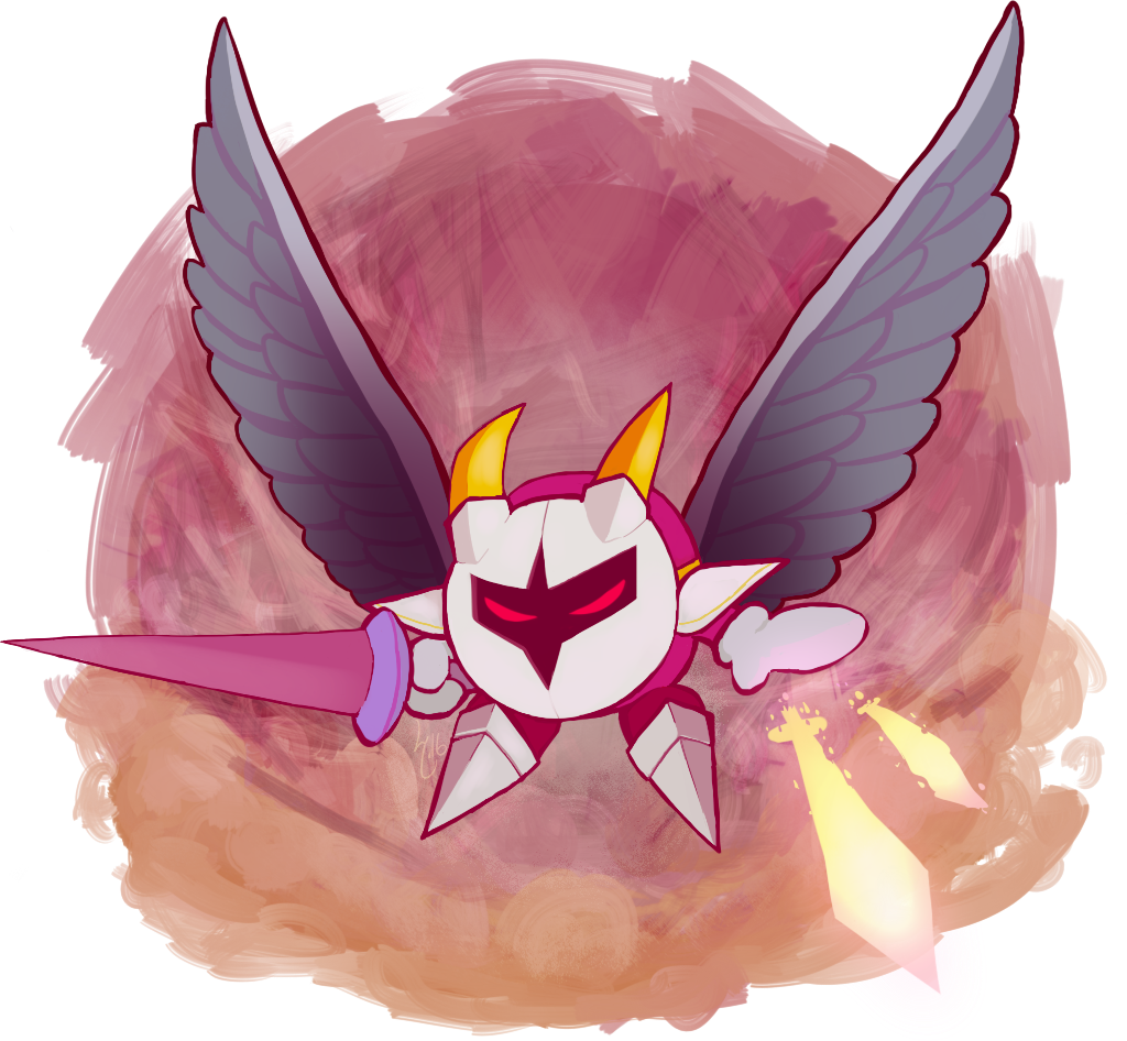 Galacta Knight Kirby Character, Meta Knight, Video - Illustration (1024x946), Png Download