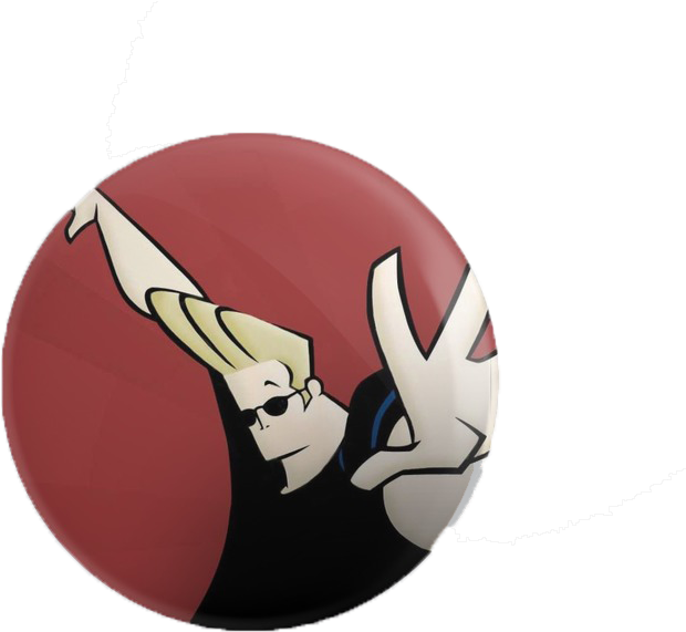 Johnny Bravo Badge - Iphone Wallpaper Johnny Bravo (619x625), Png Download