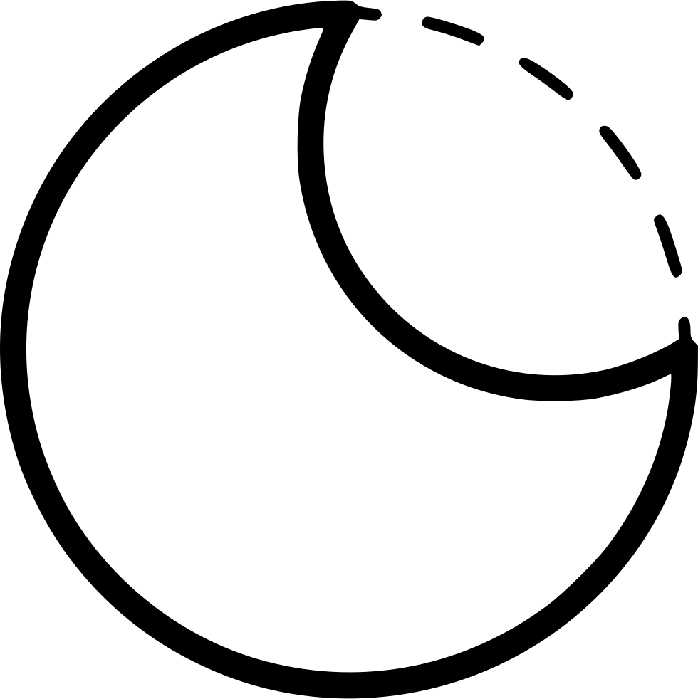 Crescent Moon Comments - Circle (980x982), Png Download