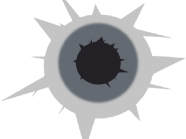 Bullet Hole Clipart Tribal - Portable Network Graphics (640x480), Png Download