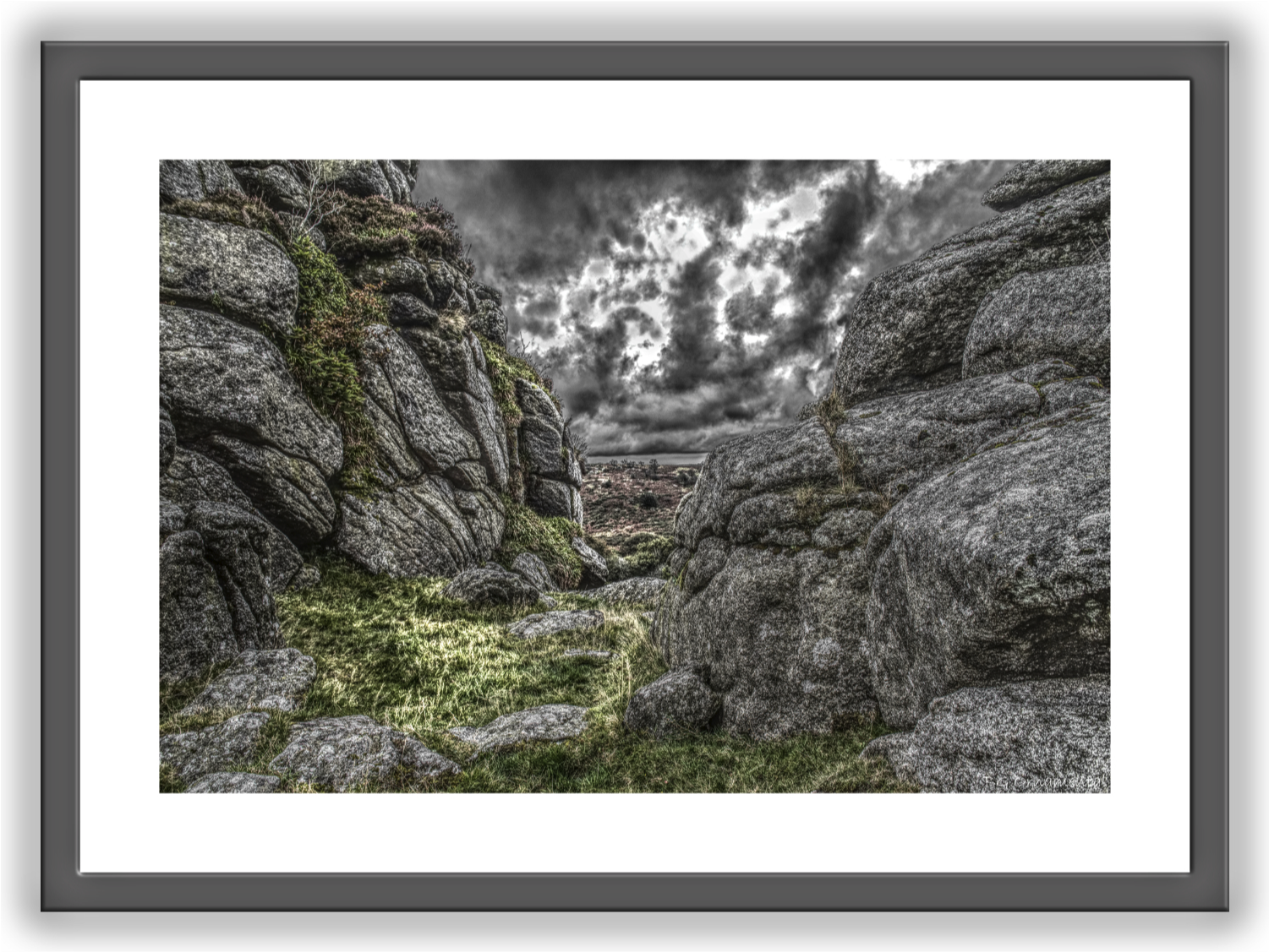 Storm Clouds Coming Through Dartmoor National Park - Picture Frame (1500x1500), Png Download