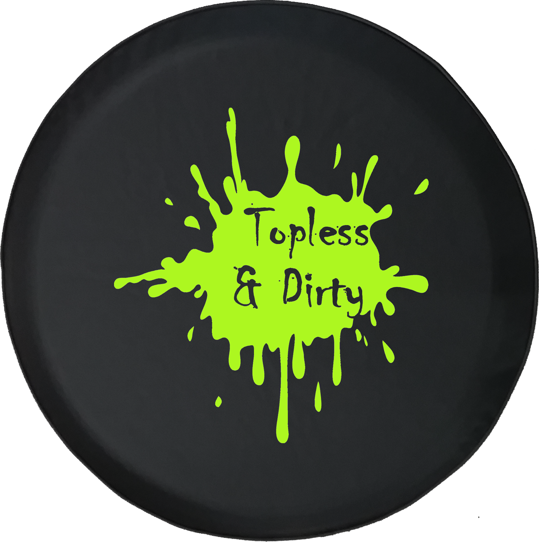 Jeep Topless & Dirty Mud Splatter Offroad Jeep Rv Camper - Circle (1768x1777), Png Download