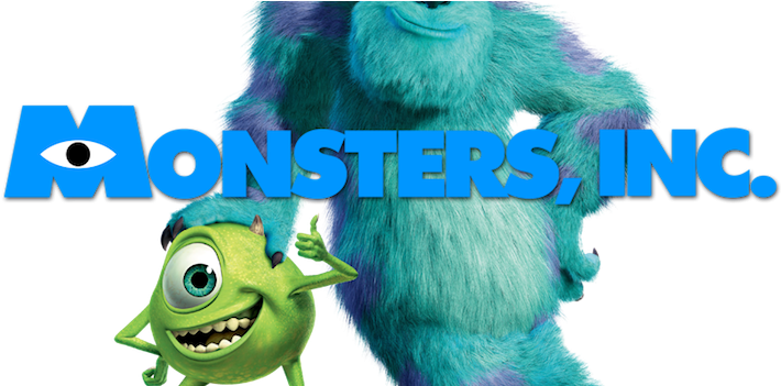 Movie Club Monsters Inc - Monsters Inc Movie Logo (900x350), Png Download