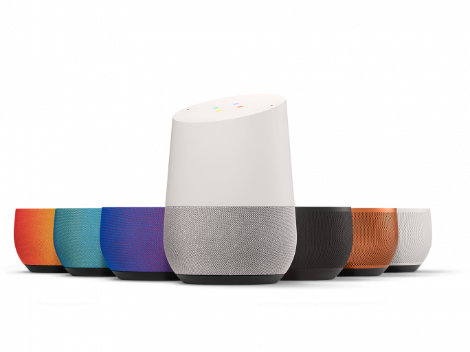 Google Home Speaker Colors (684x513), Png Download
