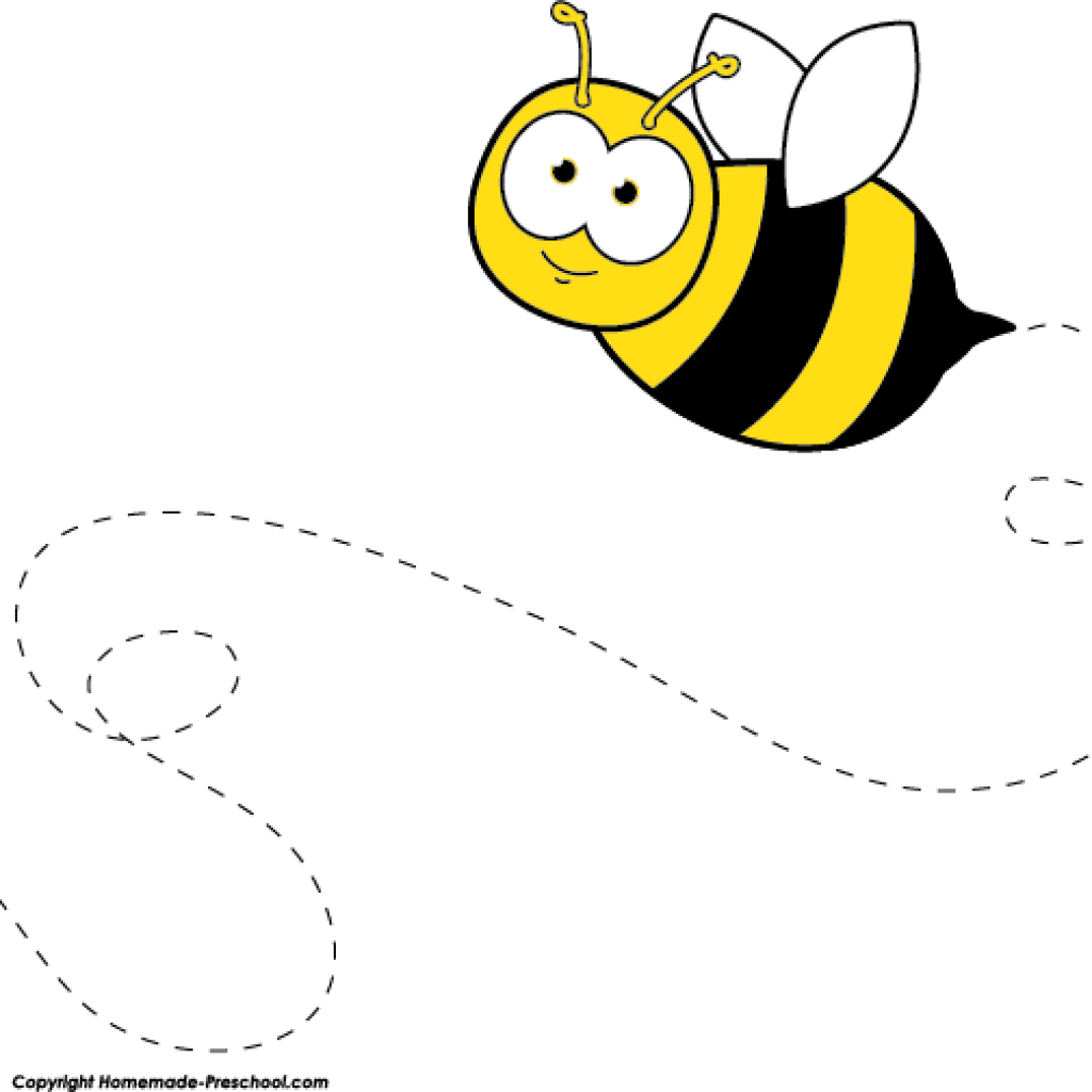 Bee Images Clip Art Free Bee Clipart Clipart Free Download - Bee Flying Clip Art (1024x1024), Png Download